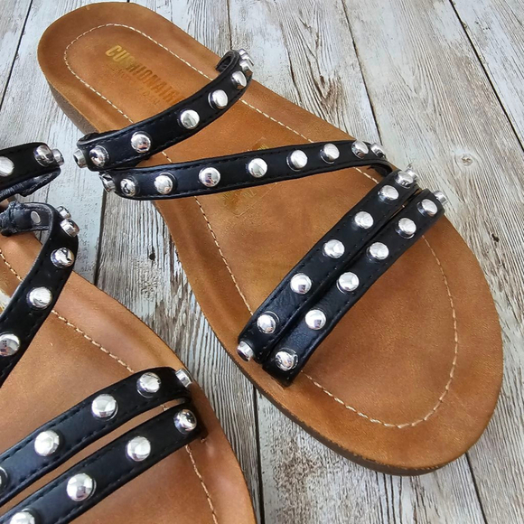 Women's Cushionaire Sandals Black Size 7M - Picture 3 of 5
